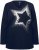 Ulla Popken Sequined Star Rolled Edge Sweater Navy - Sviitrid ja dressipluusid - 