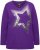 Ulla Popken Sequined Star Rolled Edge Sweater Dark Purple - Sviitrid ja dressipluusid - 