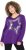 Ulla Popken Sequined Star Rolled Edge Sweater Dark Purple - Sviitrid ja dressipluusid - 