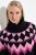 Ulla Popken Neon Alpine Pattern Long Sleeve Turtleneck Sweater Light Pink - Sviitrid ja dressipluusid - Mugavad dressipluusid ja kudumid