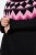 Ulla Popken Neon Alpine Pattern Long Sleeve Turtleneck Sweater Light Pink - Sviitrid ja dressipluusid - Mugavad dressipluusid ja kudumid