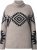 Ulla Popken Aztec Pattern Turtleneck Sweater Pebble Grey - Sviitrid ja dressipluusid - 