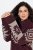 Ulla Popken Aztec Pattern Turtleneck Sweater Plum - Sviitrid ja dressipluusid - Mugavad dressipluusid ja kudumid