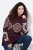 Ulla Popken Aztec Pattern Turtleneck Sweater Plum - Sviitrid ja dressipluusid - Mugavad dressipluusid ja kudumid