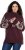 Ulla Popken Aztec Pattern Turtleneck Sweater Plum - Sviitrid ja dressipluusid - 