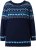 Ulla Popken Norwegian Style Pastel Tone Long Sleeve Sweater Ink Blue - Sviitrid ja dressipluusid - 