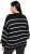 Ulla Popken Oversized Striped Balloon Sleeve Sweater Black - Sviitrid ja dressipluusid - 