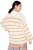 Ulla Popken Oversized Striped Balloon Sleeve Sweater Off-White - Sviitrid ja dressipluusid - 