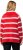 Ulla Popken Stripe Fine Knit Turtleneck Sweater Light Red - Sviitrid ja dressipluusid - 