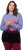 Ulla Popken Long Sleeve Knit Mountain Range Sweater Bright Purple - Sviitrid ja dressipluusid - 