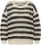 Ulla Popken Striped Long Sleeve Crocheted Sweater Vanilla - Sviitrid ja dressipluusid - 