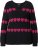 Ulla Popken Heart Print Long Sleeve V-Neck Sweater Black - Sviitrid ja dressipluusid - 