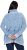 Ulla Popken Blanket Stitch Oversized Turtleneck Sweater Dove Blue - Sviitrid ja dressipluusid - 