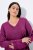 Ulla Popken Soft Fine Knit Pullover V-Neck Sweatshirt Dark Lilac - Sviitrid ja dressipluusid - Mugavad dressipluusid ja kudumid