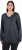 Ulla Popken Casual V-Neck Long Sleeve Sweater Navy Blue - Sviitrid ja dressipluusid - 