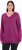 Ulla Popken Casual V-Neck Long Sleeve Sweater Berry - Sviitrid ja dressipluusid - 