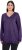 Ulla Popken Casual V-Neck Long Sleeve Sweater Deep Violet - Sviitrid ja dressipluusid - 