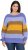 Ulla Popken Colorful Chunky Striped Sweater Lavender - Sviitrid ja dressipluusid - 