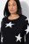 Ulla Popken Glitter Stars Soft Knit Sweater Black - Sviitrid ja dressipluusid - Mugavad dressipluusid ja kudumid