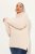 Ulla Popken Turtleneck Ribbed Trim Long Sleeve Sweater Nature Melange - Sviitrid ja dressipluusid - Mugavad dressipluusid ja kudumid