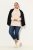 Ulla Popken Turtleneck Ribbed Trim Long Sleeve Sweater Nature Melange - Sviitrid ja dressipluusid - Mugavad dressipluusid ja kudumid