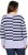 Ulla Popken Split Stripe Long Sleeve V-Neck Sweater Blue Grey - Sviitrid ja dressipluusid - 