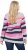 Ulla Popken Landscape Stripe Sweater Light Grey Melange - Sviitrid ja dressipluusid - 