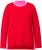 Ulla Popken Color Block Long Sleeve Sweater Lychee - Sviitrid ja dressipluusid - 
