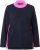 Ulla Popken Color Block Long Sleeve Sweater Ink Blue - Sviitrid ja dressipluusid - 