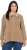 Ulla Popken Two-Tone Mixed Knit Troyer Collar Sweater Caramel - Sviitrid ja dressipluusid - 
