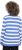 Ulla Popken Striped Polo Collar Long Sleeve Sweater Aegean Blue - Sviitrid ja dressipluusid - 
