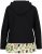 Ulla Popken Ruffle Hem A-line Fit Hooded Sweatshirt Black - Sviitrid ja dressipluusid - 