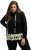 Ulla Popken Ruffle Hem A-line Fit Hooded Sweatshirt Black - Sviitrid ja dressipluusid - 