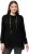 Ulla Popken GLOW Lettered Collared Sweatshirt Black - Sviitrid ja dressipluusid - 