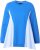 Ulla Popken Pinstripe Gore Long Sleeve Sweatshirt Peacock Blue - Sviitrid ja dressipluusid - 