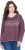 Ulla Popken Texas Contrast Stitching Sweatshirt Dark Ruby - Sviitrid ja dressipluusid - 