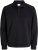 Jack & Jones Bradley Sweatshirt Polo Black - Sviitrid ja dressipluusid - Meeste suured kapuutsiga jakid suurustes 2XL – 14XL