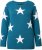 Ulla Popken Glitter Stars Soft Knit Sweater Petrol - Sviitrid ja dressipluusid - 