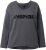 Ulla Popken Inspire Lettering V-Neck Sweatshirt Graphite Grey - Sviitrid ja dressipluusid - 