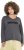 Ulla Popken Inspire Lettering V-Neck Sweatshirt Graphite Grey - Sviitrid ja dressipluusid - 