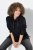 Ulla Popken Chain Fringe Smooth Fleece Sweatshirt Black - Sviitrid ja dressipluusid - Mugavad dressipluusid ja kudumid