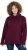 Ulla Popken Chain Fringe Smooth Fleece Sweatshirt Dark Wine Red - Sviitrid ja dressipluusid - 