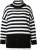 Ulla Popken Striped Stand-Up Collar Sweater Black - Sviitrid ja dressipluusid - 