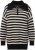 Ulla Popken Striped Troyer Collar Sweater Black - Sviitrid ja dressipluusid - 