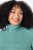 Ulla Popken Asymmetric Zipper Turtleneck Sweater Green - Sviitrid ja dressipluusid - Mugavad dressipluusid ja kudumid