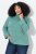 Ulla Popken Asymmetric Zipper Turtleneck Sweater Green - Sviitrid ja dressipluusid - Mugavad dressipluusid ja kudumid