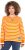 Ulla Popken Striped Drawstring Hem Sweatshirt Orange - Sviitrid ja dressipluusid - 