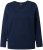 Ulla Popken Stripe Panel Long Sleeve V-Neck Sweatshirt Navy - Sviitrid ja dressipluusid - 