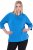 Ulla Popken Classic Fit with Side Slits 3/4 Sleeve Sweatshirt Royal Blue - Sviitrid ja dressipluusid - 