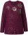 Ulla Popken Metallic Print Extra Soft Christmas Sweatshirt Dark Wine Red - Sviitrid ja dressipluusid - 
